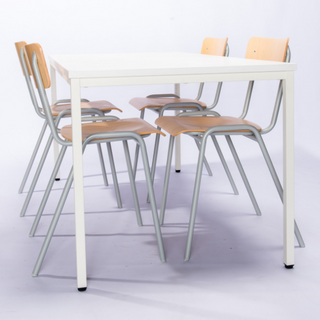 Standaard 4-poots kantinetafel-Kantinetafels-CEHA BURO MOB. A.S-Buro International