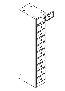 Postvakkenkast-Opbergkasten-TORMETAL-Buro International