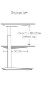 Jaswig zit-sta bureau junior version-Zit Sta tafels-Buro International-Buro International