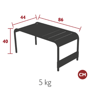Luxembourg tafel laag