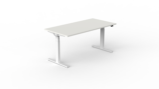 BIVO 2.0 enkele zit-sta bureau-Zit Sta tafels-Buro International-Wit-Wit-200x80-Buro International