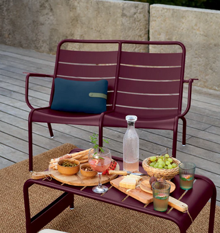 Luxembourg Duo Low Armchair-Outdoor meubilair-FERMOB-Buro International