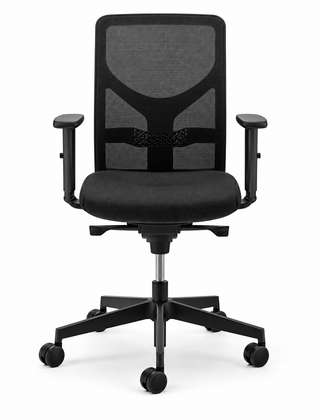 Ergonomische bureaustoel Efficiënt Classic met verstelbare armleuningen, zijaanzicht