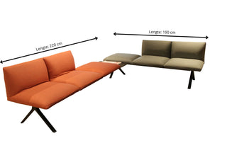 Kiik wachtbank in hoekopstelling - Showroommodel